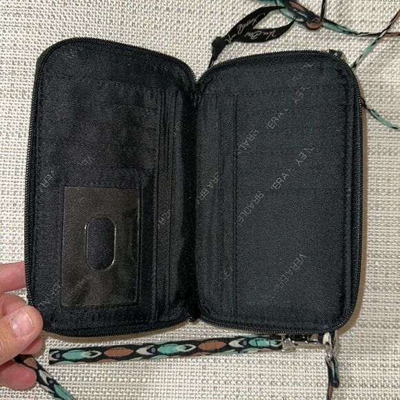 VB Brown RFID Sierra Stream All in One Crossbody Bag Wallet Wristlet Organizer - Picture 12 of 16